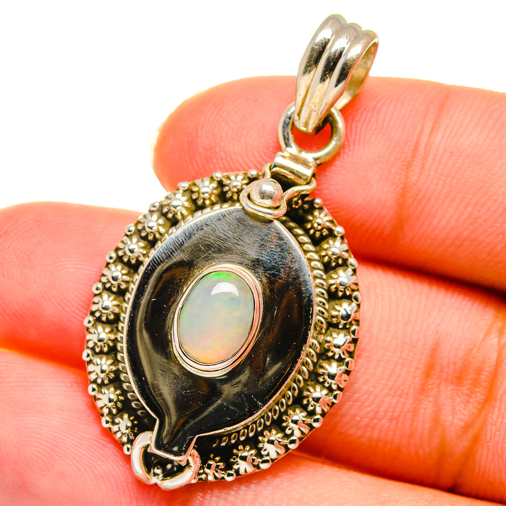 Ethiopian Opal Pendants handcrafted by Ana Silver Co - PD14125