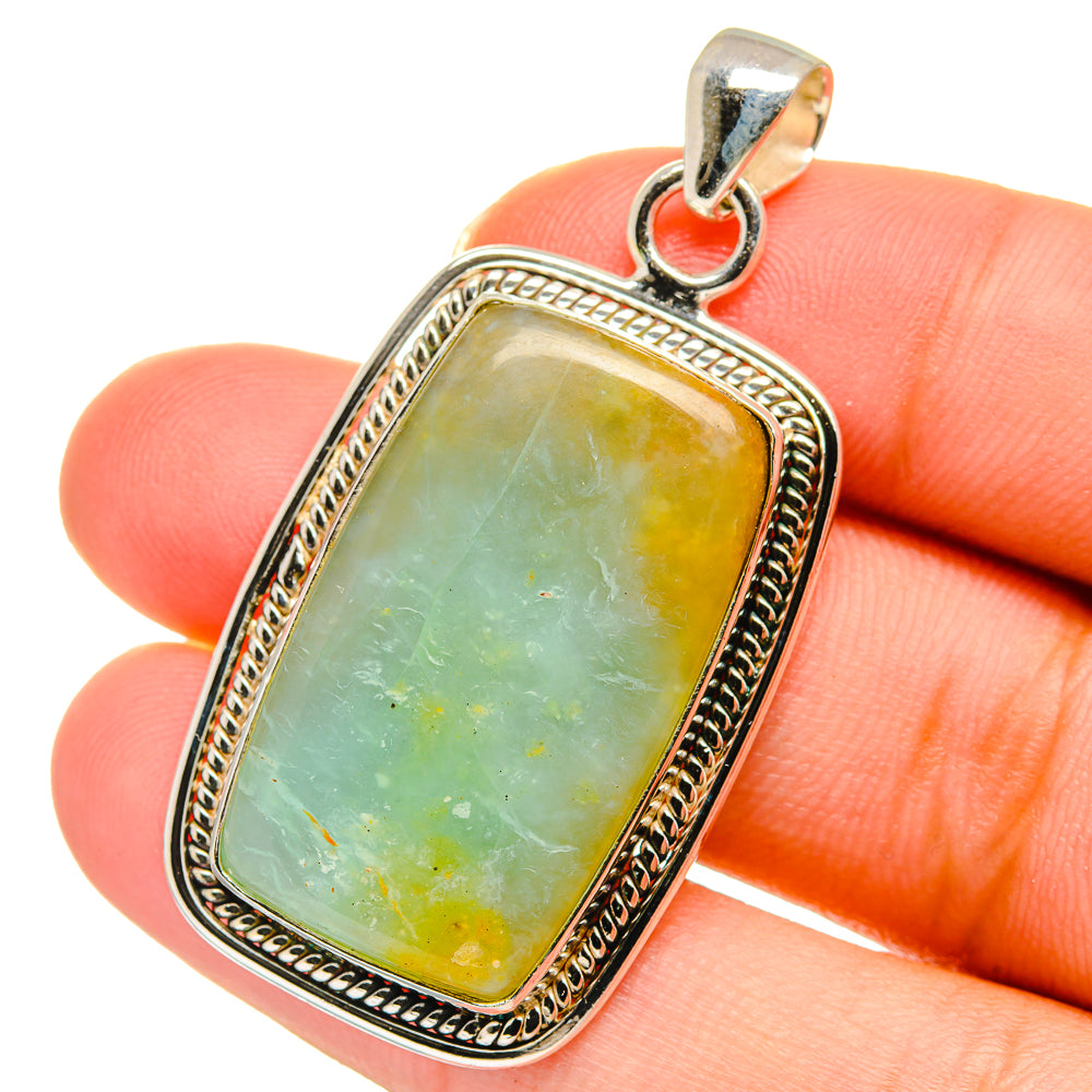Peruvian Opal Pendants handcrafted by Ana Silver Co - PD14150
