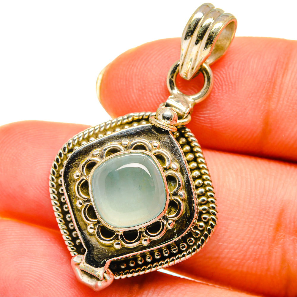 Aquamarine Pendants handcrafted by Ana Silver Co - PD14168
