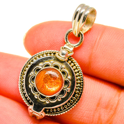 Sunstone Pendants handcrafted by Ana Silver Co - PD14172
