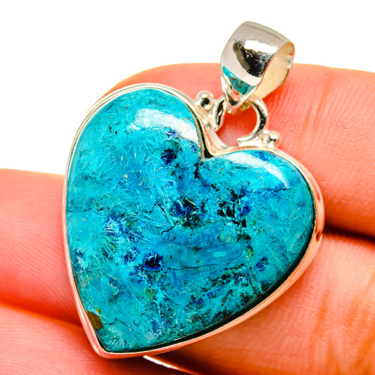 Chrysocolla Pendants handcrafted by Ana Silver Co - PD14179
