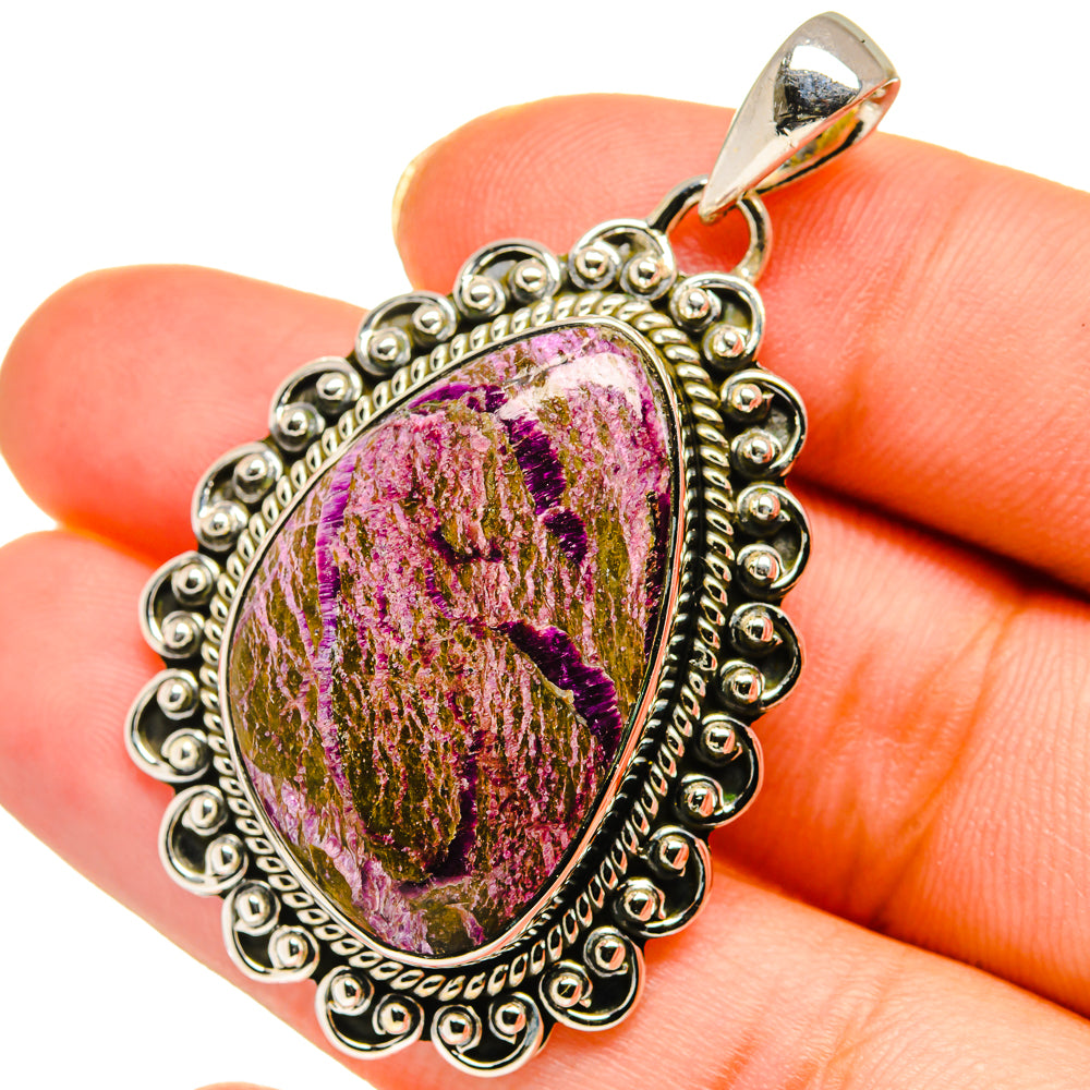Stichtite Pendants handcrafted by Ana Silver Co - PD14199