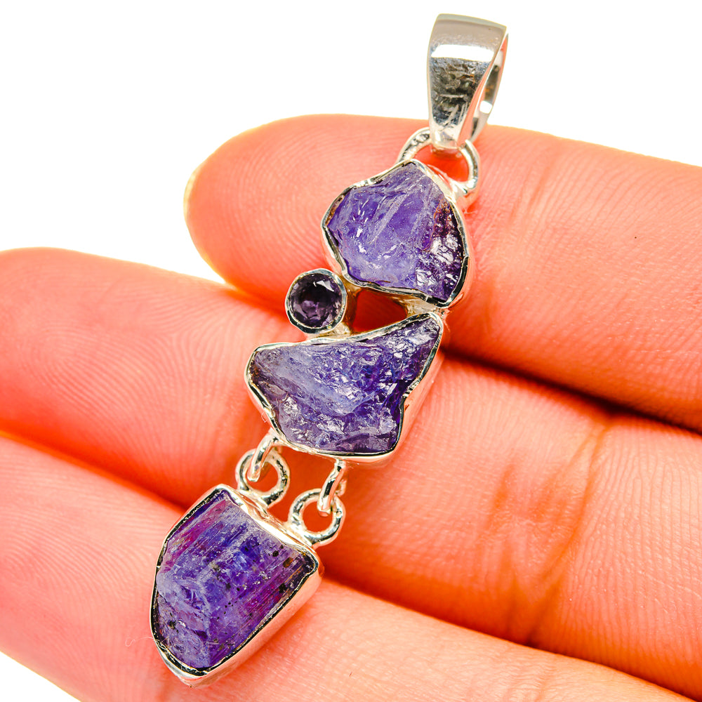 Tanzanite Pendants handcrafted by Ana Silver Co - PD14200