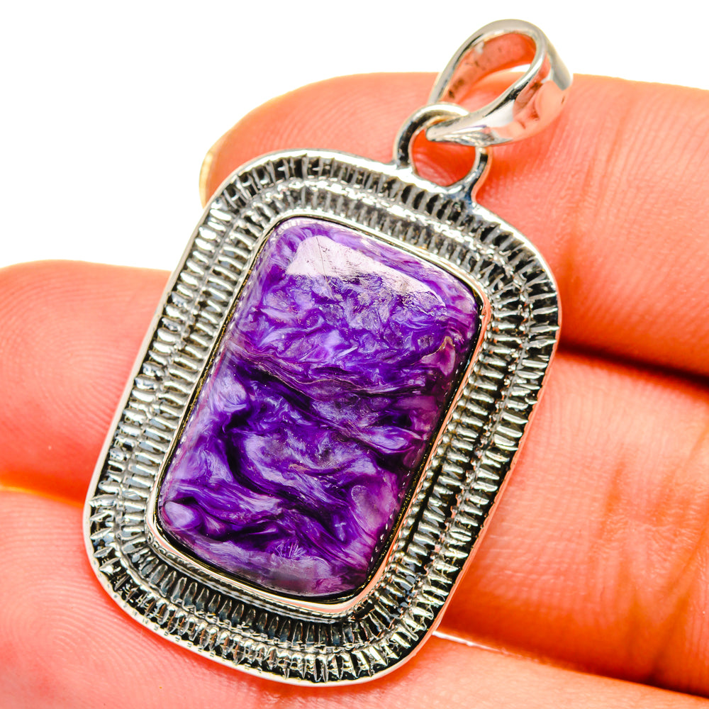 Charoite Pendants handcrafted by Ana Silver Co - PD14213
