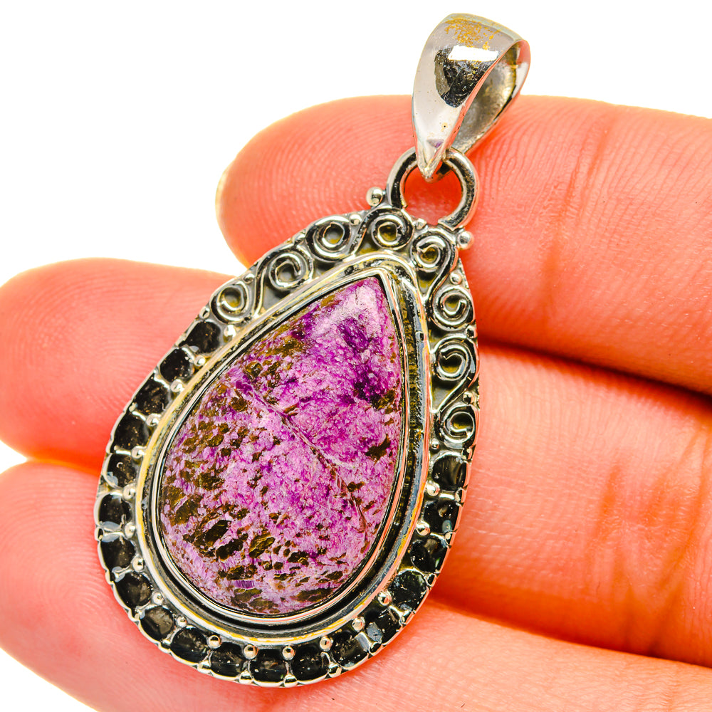 Stichtite Pendants handcrafted by Ana Silver Co - PD14216