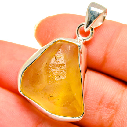 Libyan Desert Glass Pendants handcrafted by Ana Silver Co - PD14222