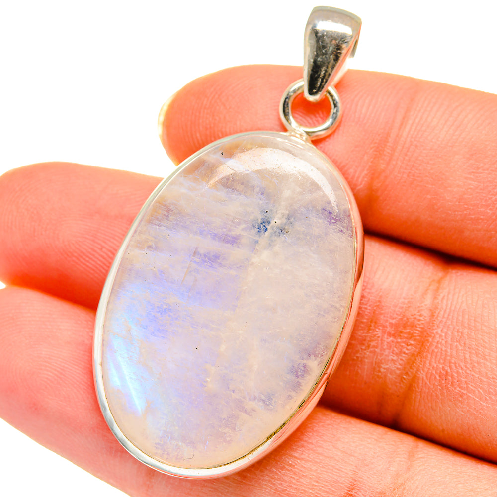 Rainbow Moonstone Pendants handcrafted by Ana Silver Co - PD14231
