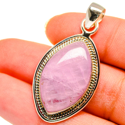 Kunzite Pendants handcrafted by Ana Silver Co - PD14234