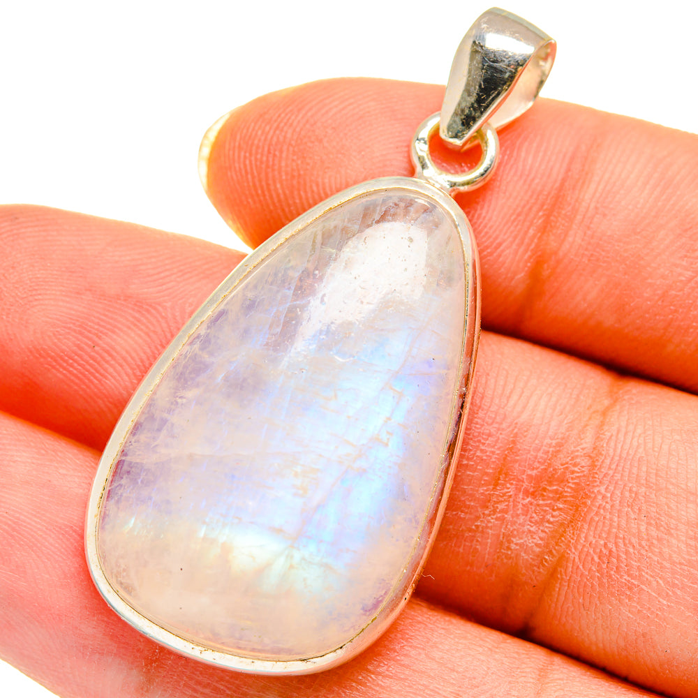 Rainbow Moonstone Pendants handcrafted by Ana Silver Co - PD14241