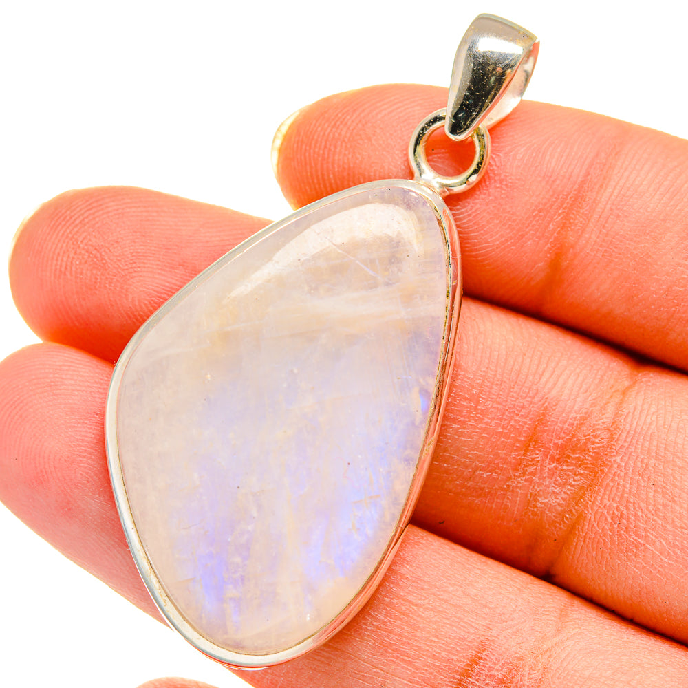 Rainbow Moonstone Pendants handcrafted by Ana Silver Co - PD14242