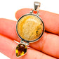 Picture Jasper, Mandarin Citrine Pendants handcrafted by Ana Silver Co - PD14245