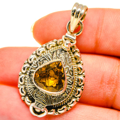 Mandarin Citrine Pendants handcrafted by Ana Silver Co - PD14247
