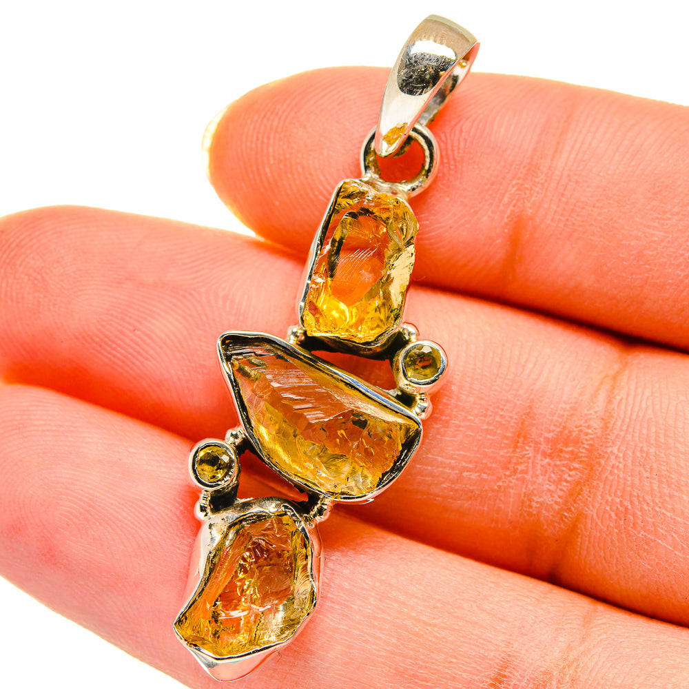 Citrine Pendants handcrafted by Ana Silver Co - PD14266