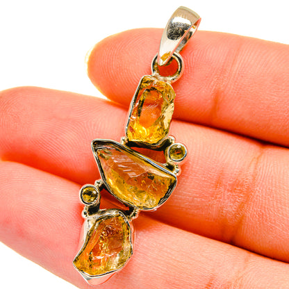 Citrine Pendants handcrafted by Ana Silver Co - PD14266