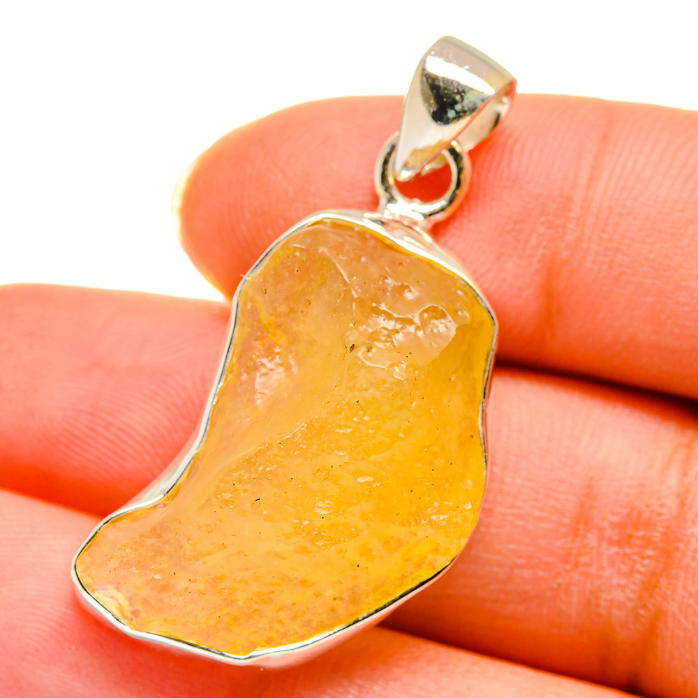 Libyan Desert Glass Pendants handcrafted by Ana Silver Co - PD14268