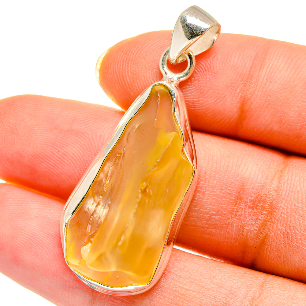 Libyan Desert Glass Pendants handcrafted by Ana Silver Co - PD14276