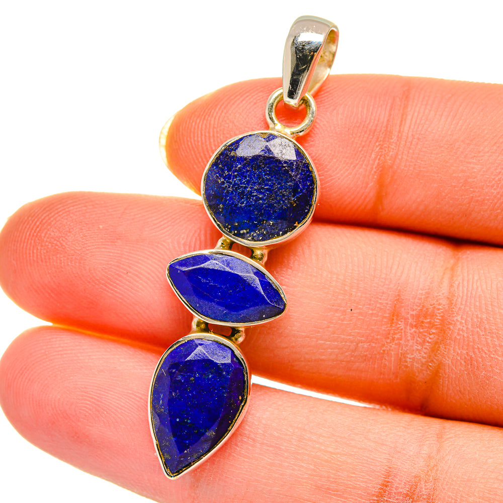 Lapis Lazuli Pendants handcrafted by Ana Silver Co - PD14281