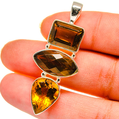Mandarin Citrine Pendants handcrafted by Ana Silver Co - PD14283