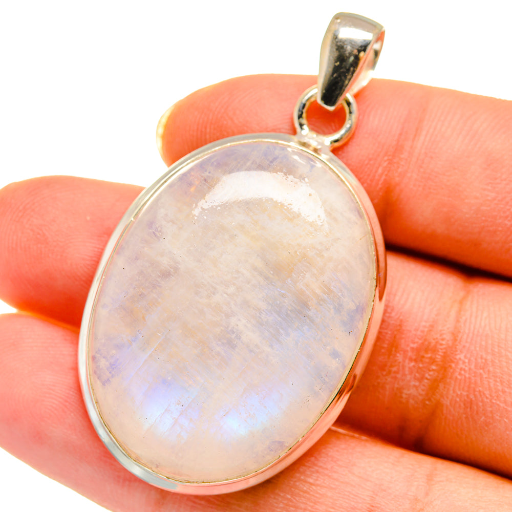 Rainbow Moonstone Pendants handcrafted by Ana Silver Co - PD14284