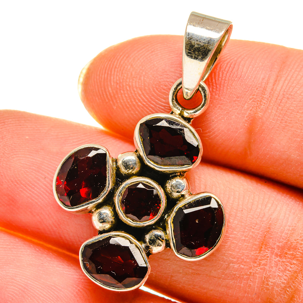 Garnet Pendants handcrafted by Ana Silver Co - PD14287
