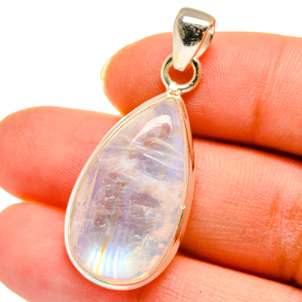 Rainbow Moonstone Pendants handcrafted by Ana Silver Co - PD14288