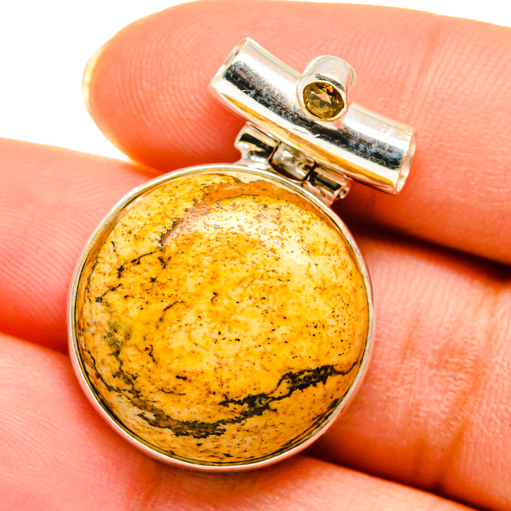Picture Jasper Pendants handcrafted by Ana Silver Co - PD14292