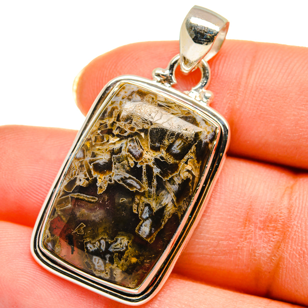 Turkish Tube Agate Pendants handcrafted by Ana Silver Co - PD14293