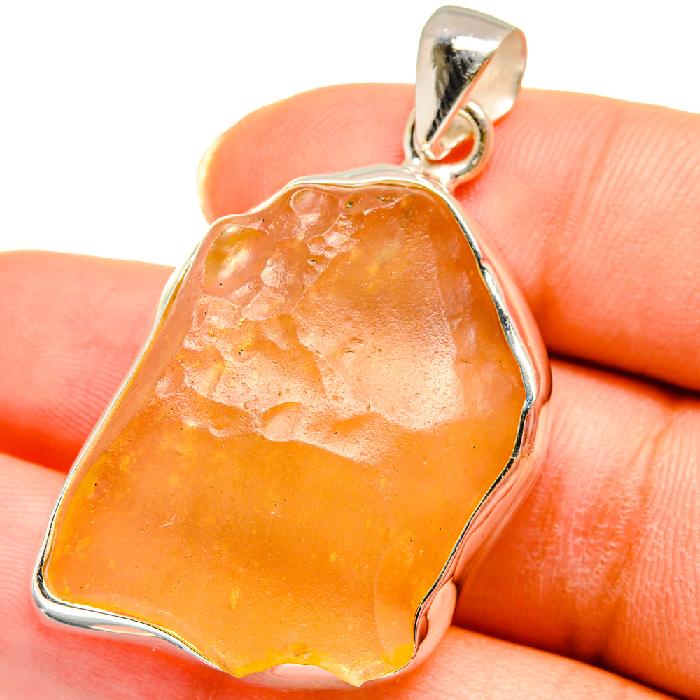 Libyan Desert Glass Pendants handcrafted by Ana Silver Co - PD14296