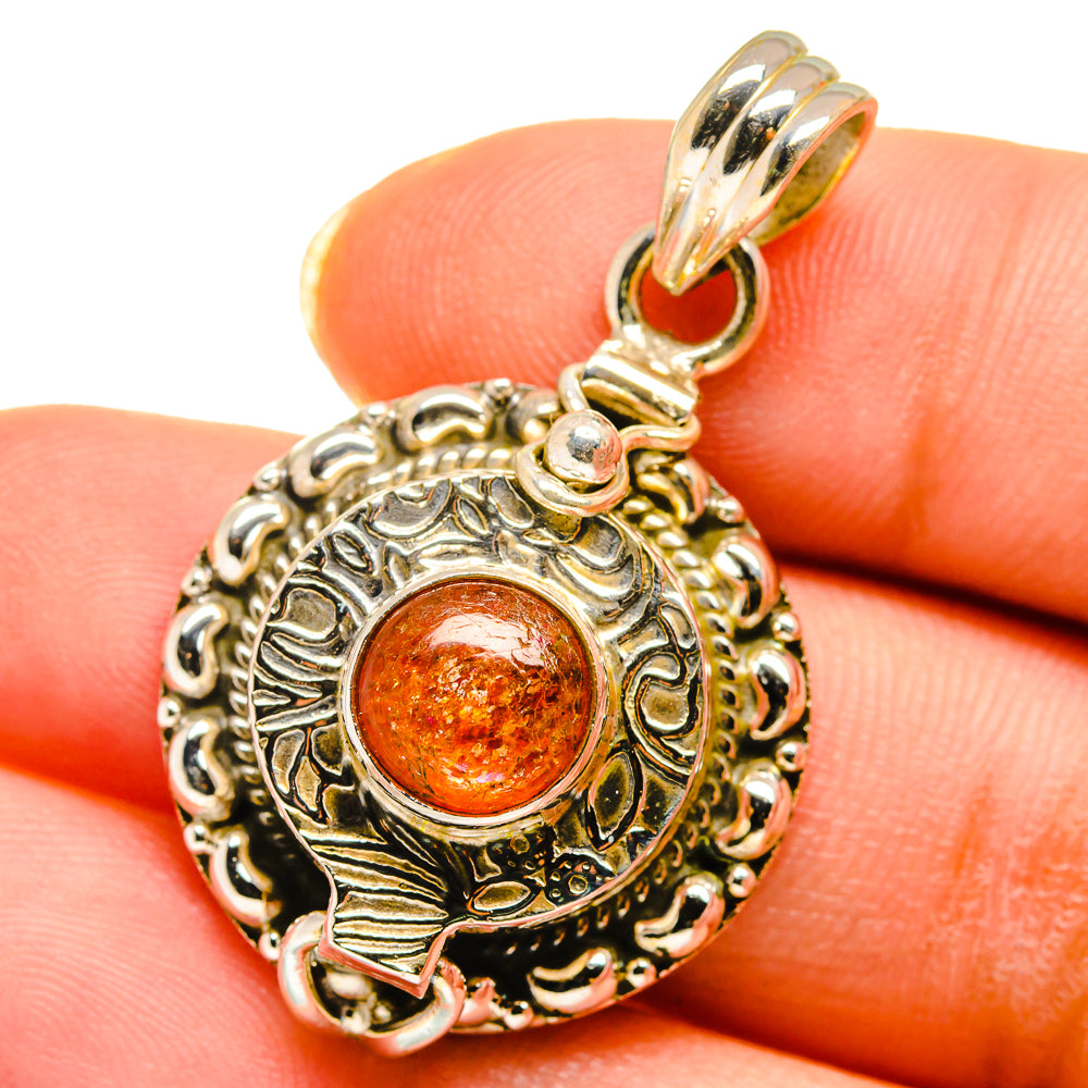Sunstone Pendants handcrafted by Ana Silver Co - PD14299