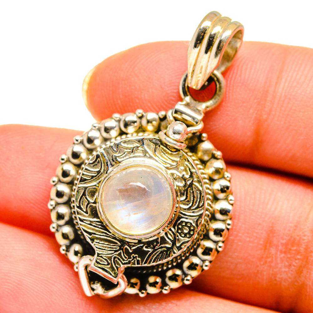 Rainbow Moonstone Pendants handcrafted by Ana Silver Co - PD14308