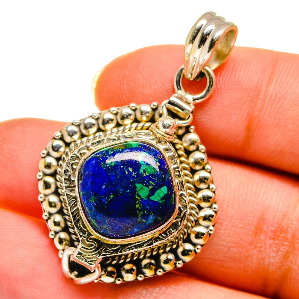 Azurite Pendants handcrafted by Ana Silver Co - PD14309
