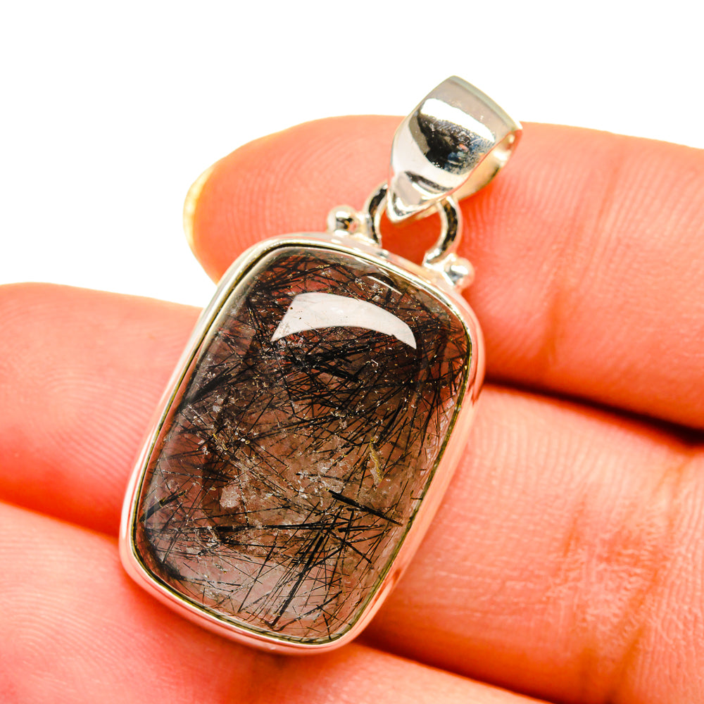 Tourmalinated Quartz Pendants handcrafted by Ana Silver Co - PD14310