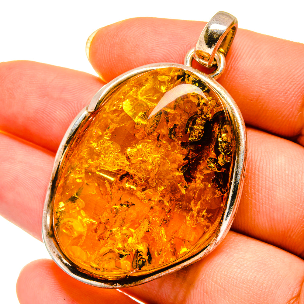 Baltic Amber Pendants handcrafted by Ana Silver Co - PD14332