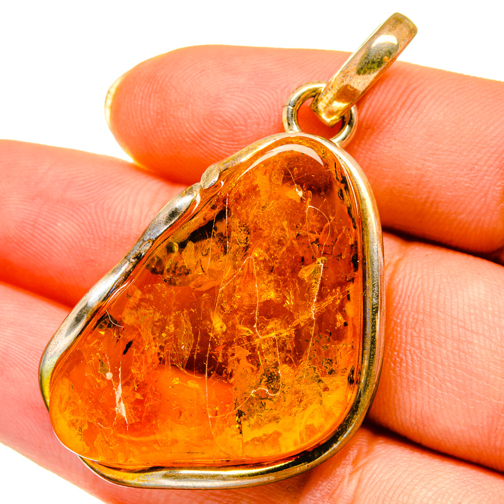 Baltic Amber Pendants handcrafted by Ana Silver Co - PD14334