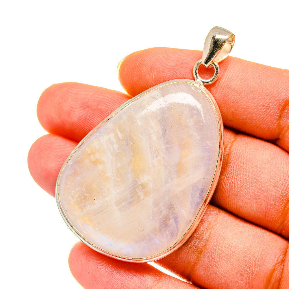 Rainbow Moonstone Pendants handcrafted by Ana Silver Co - PD14360