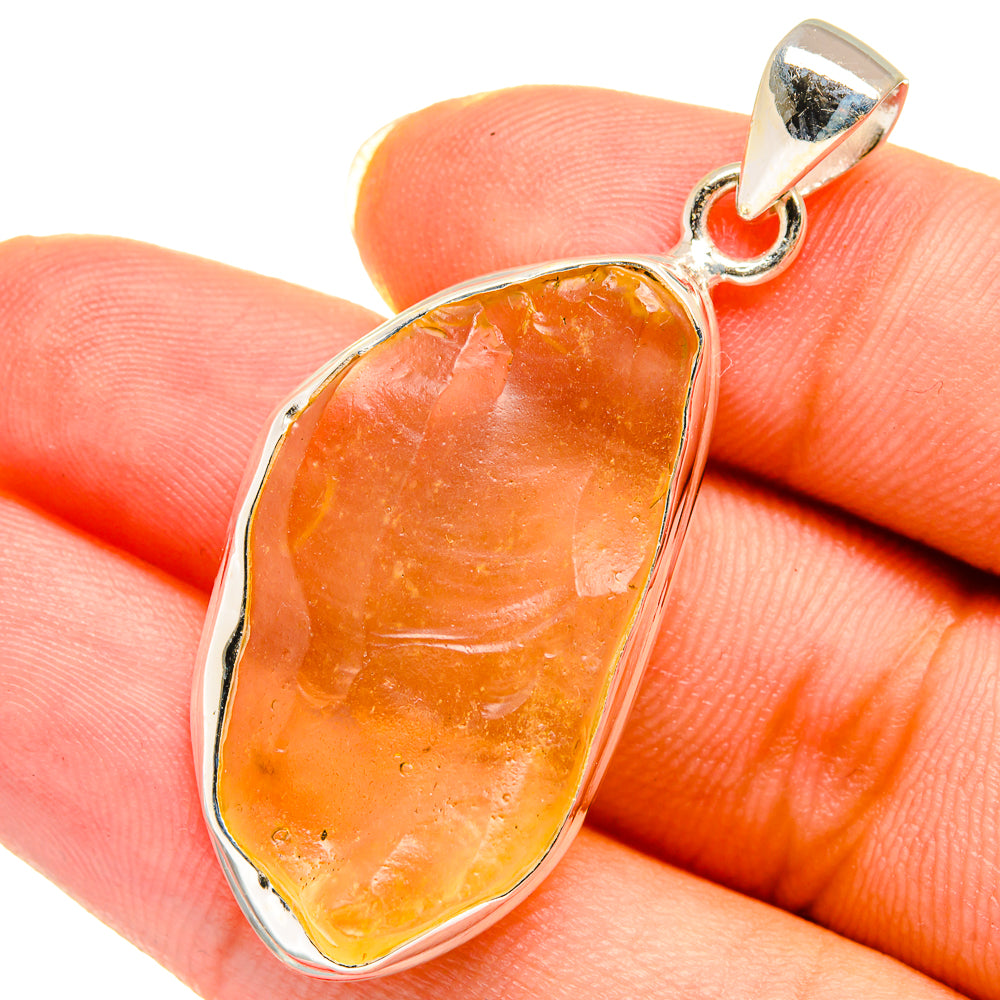 Libyan Desert Glass Pendants handcrafted by Ana Silver Co - PD14363
