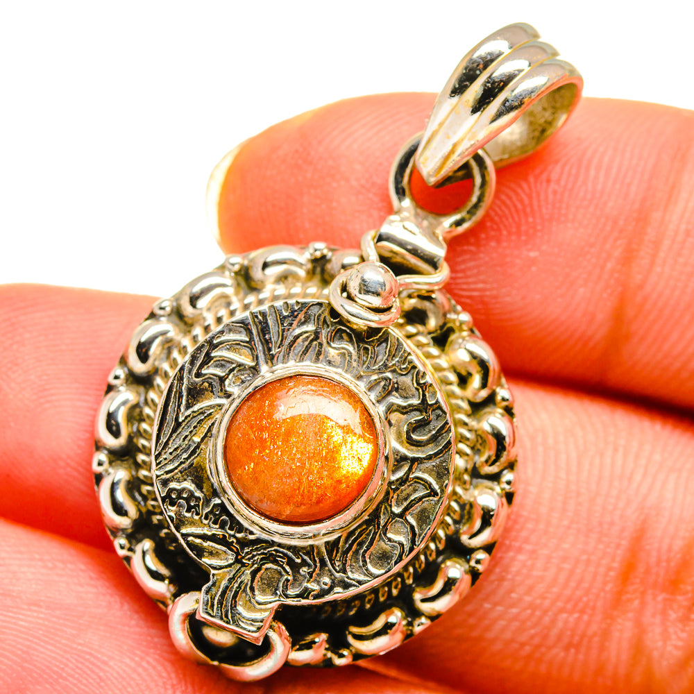 Sunstone Pendants handcrafted by Ana Silver Co - PD14370