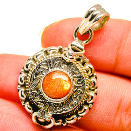 Sunstone Pendants handcrafted by Ana Silver Co - PD14370