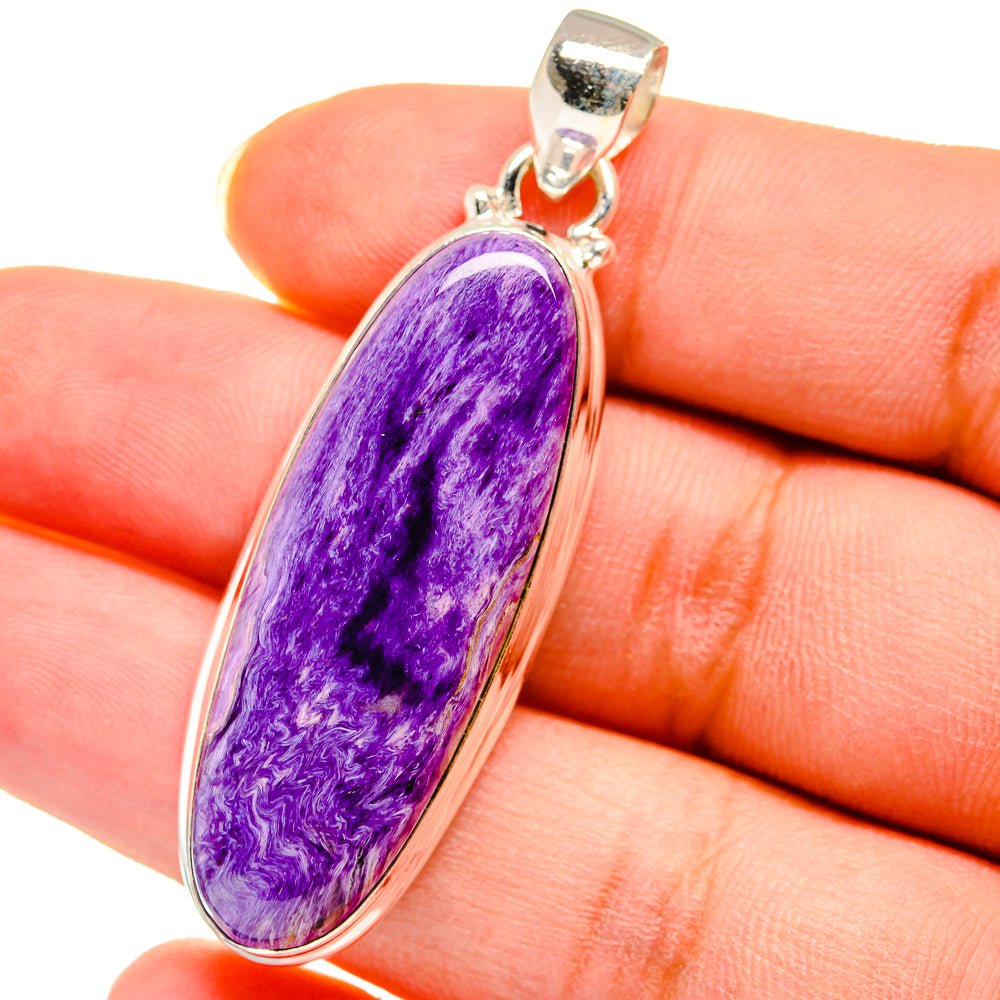 Charoite Pendants handcrafted by Ana Silver Co - PD14378