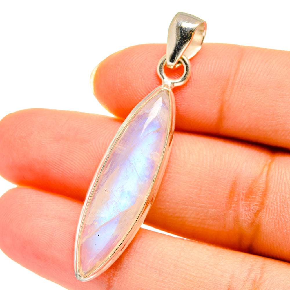 Rainbow Moonstone Pendants handcrafted by Ana Silver Co - PD14380