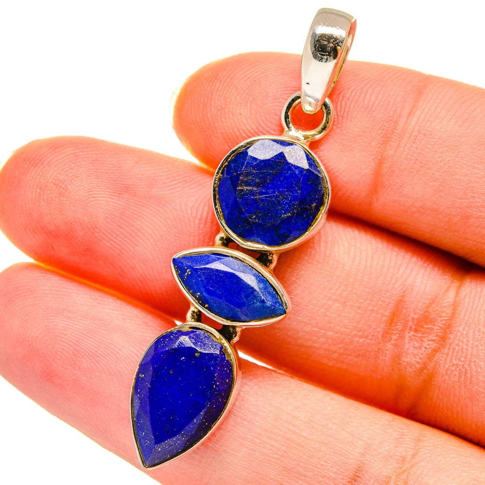 Lapis Lazuli Pendants handcrafted by Ana Silver Co - PD14382