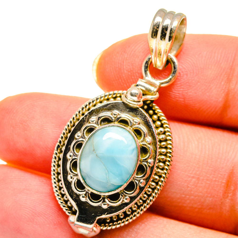 Larimar Pendants handcrafted by Ana Silver Co - PD14385