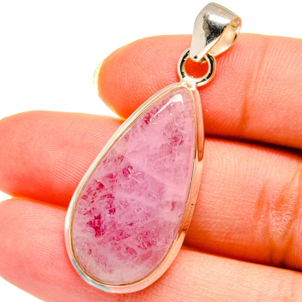 Kunzite Pendants handcrafted by Ana Silver Co - PD14393