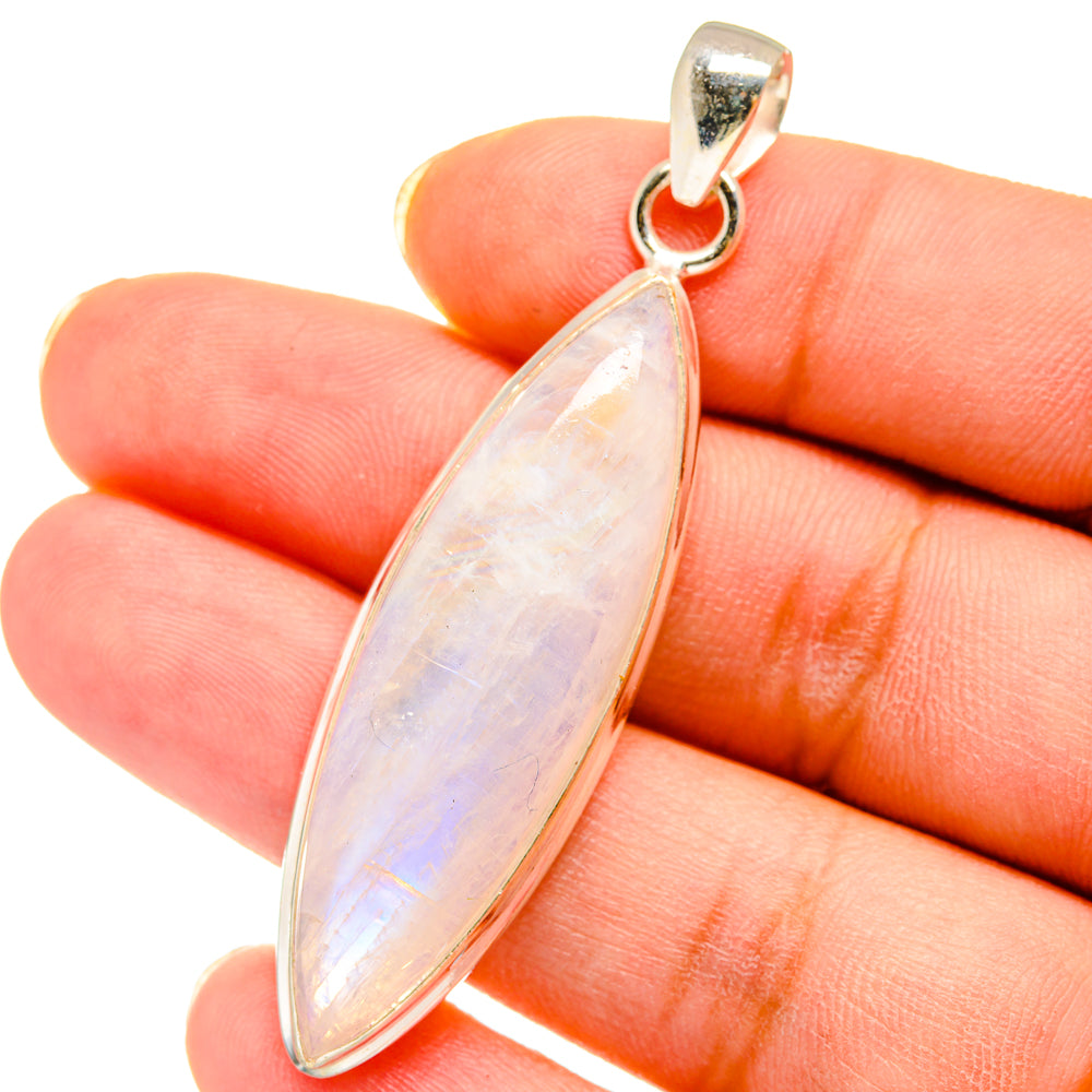 Rainbow Moonstone Pendants handcrafted by Ana Silver Co - PD14407