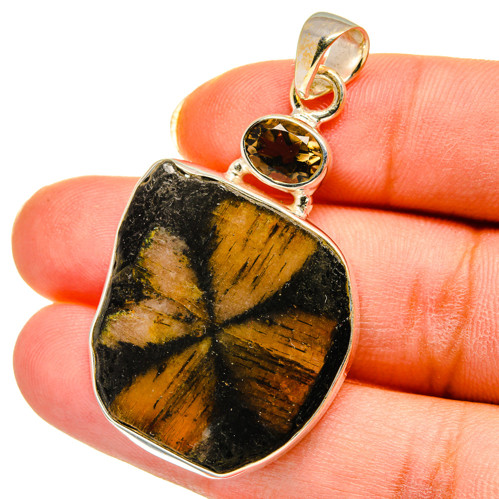 Chiastolite Pendants handcrafted by Ana Silver Co - PD14408