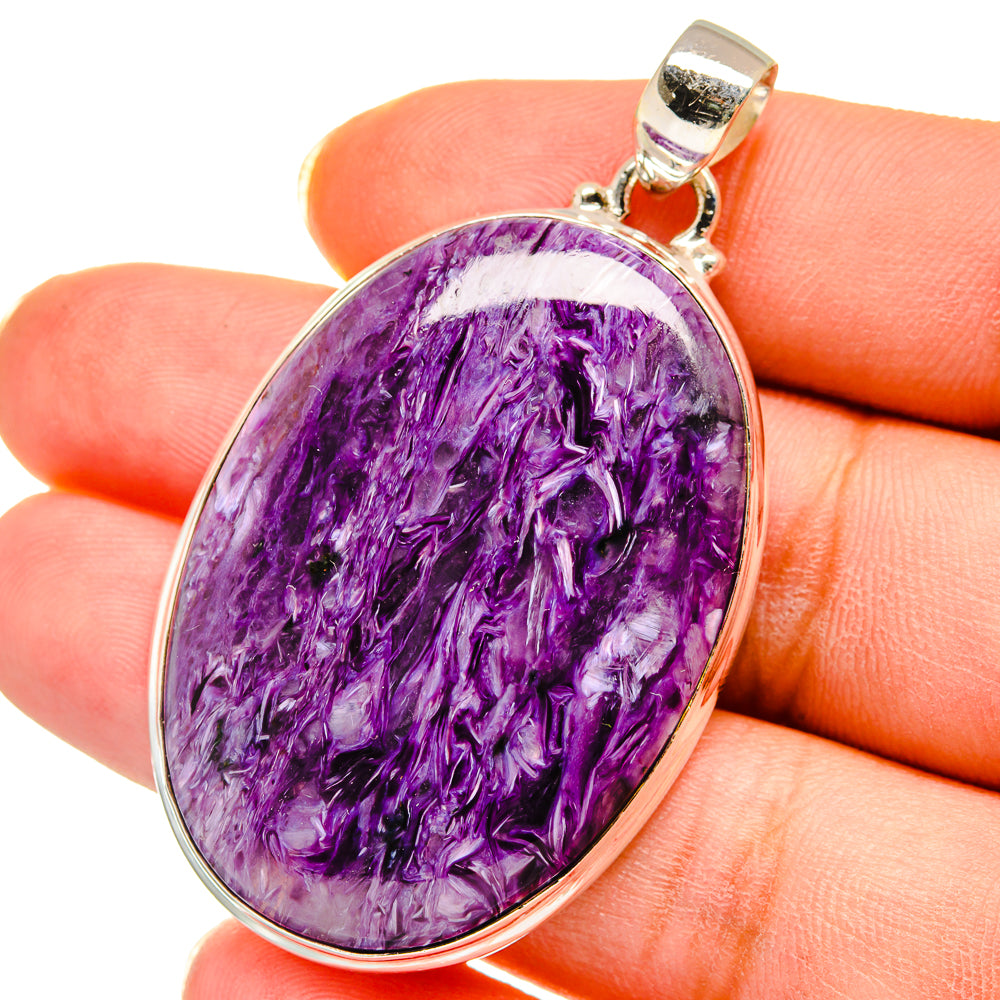 Charoite Pendants handcrafted by Ana Silver Co - PD14409