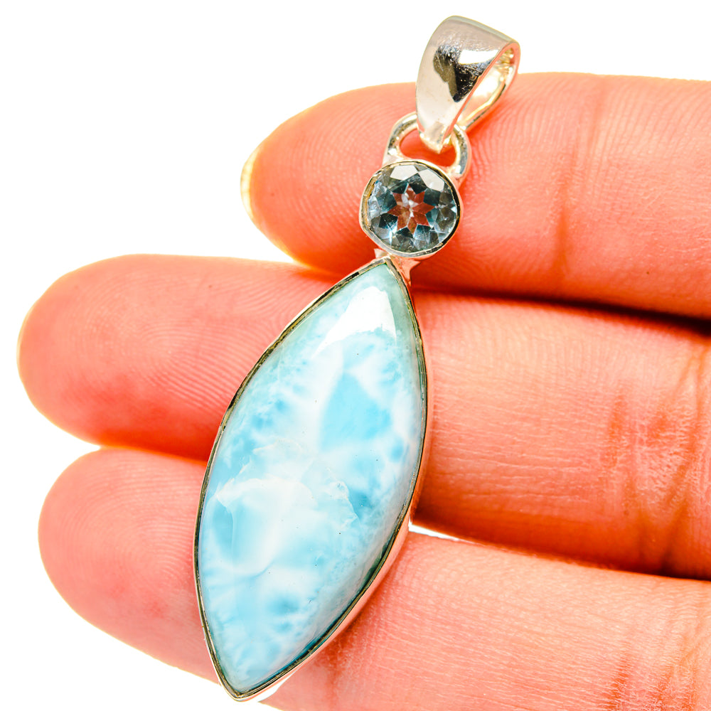 Larimar Pendants handcrafted by Ana Silver Co - PD14412