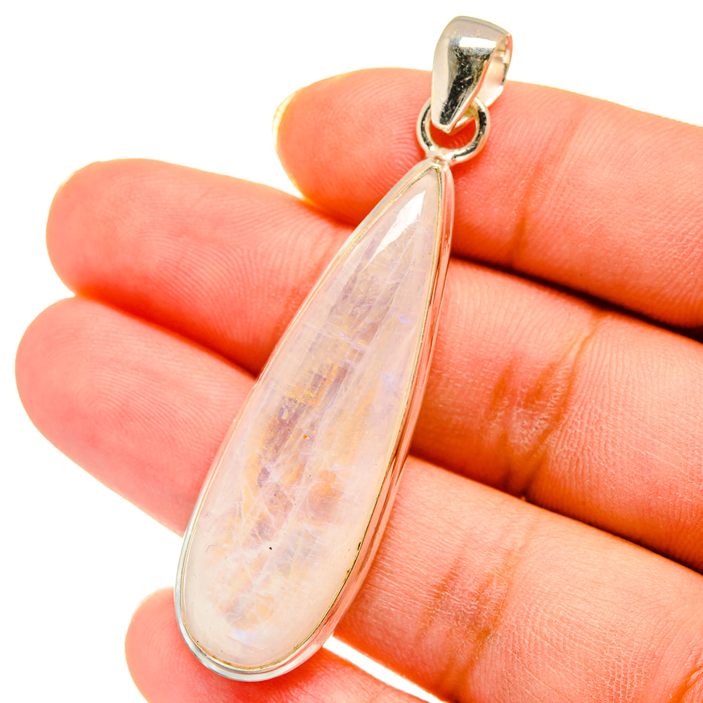 Rainbow Moonstone Pendants handcrafted by Ana Silver Co - PD14423