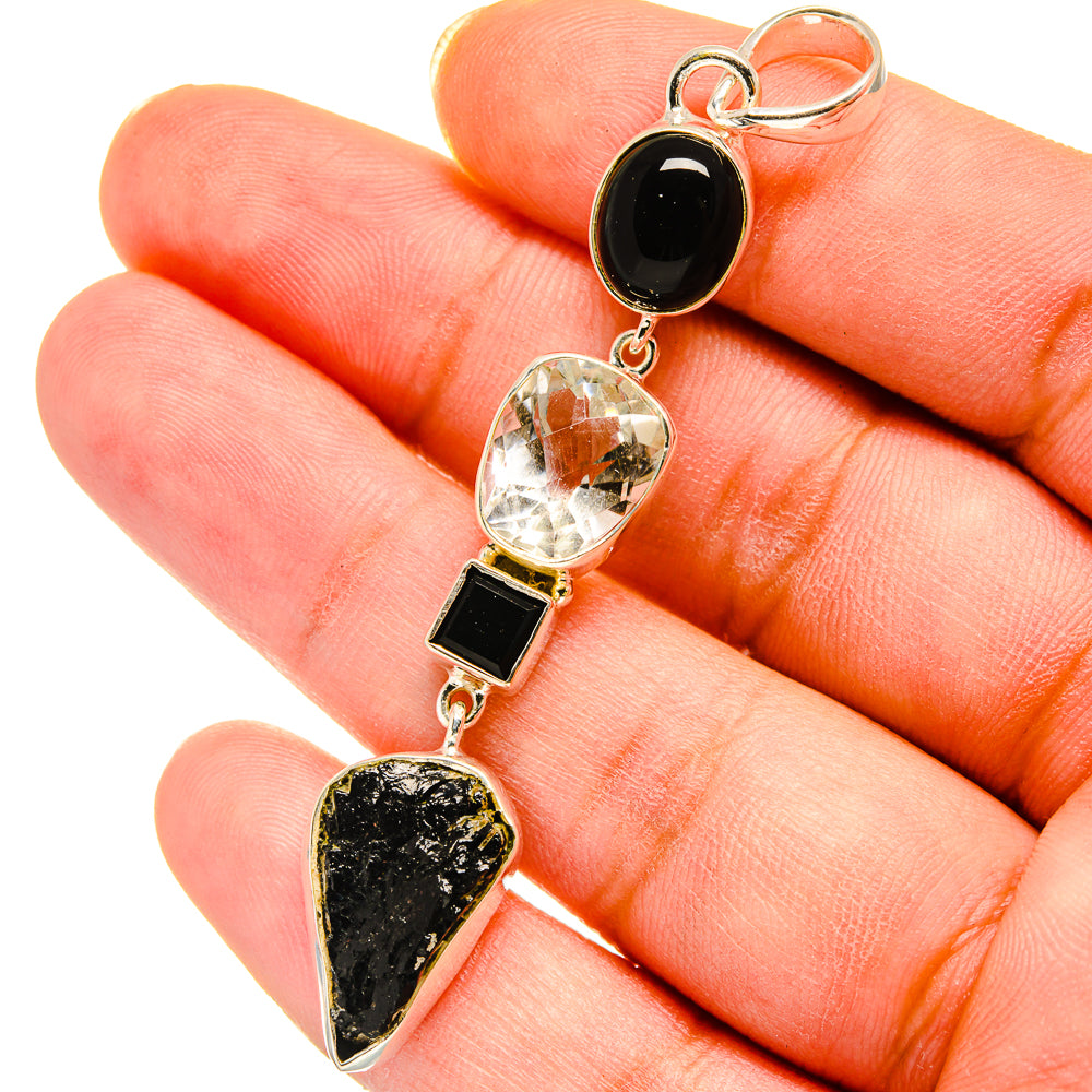Tektite Pendants handcrafted by Ana Silver Co - PD14425