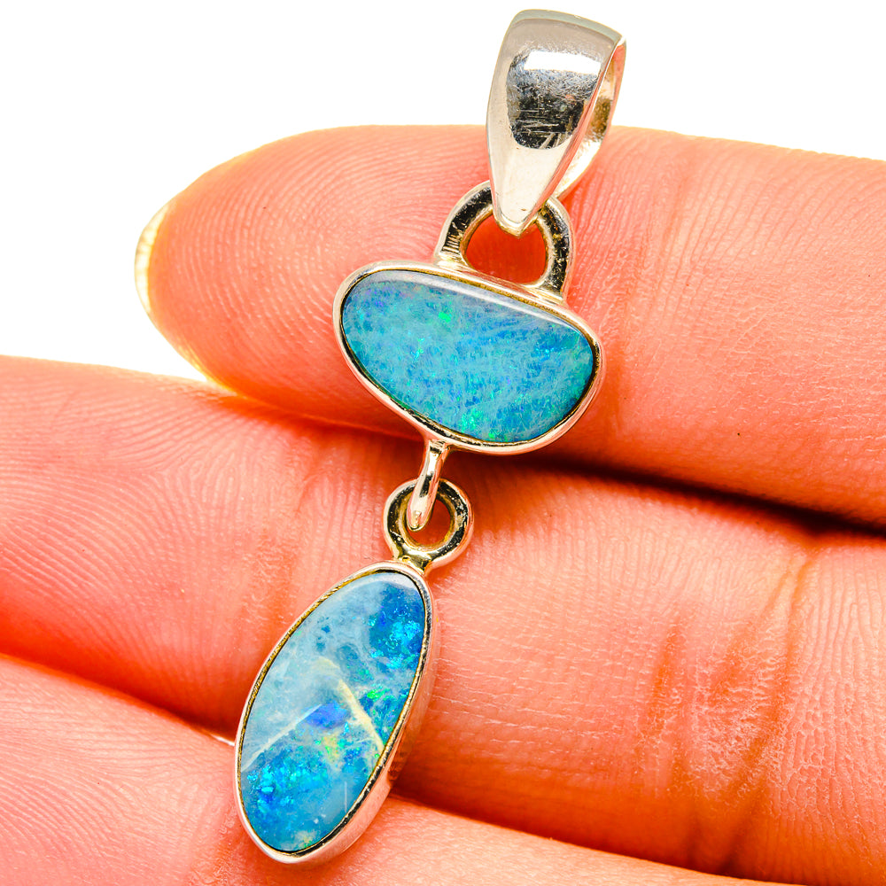 Larimar Pendants handcrafted by Ana Silver Co - PD14433